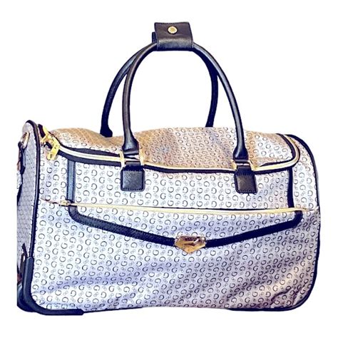 guess duffle bag with wheels|guess wheeled cabin bag.